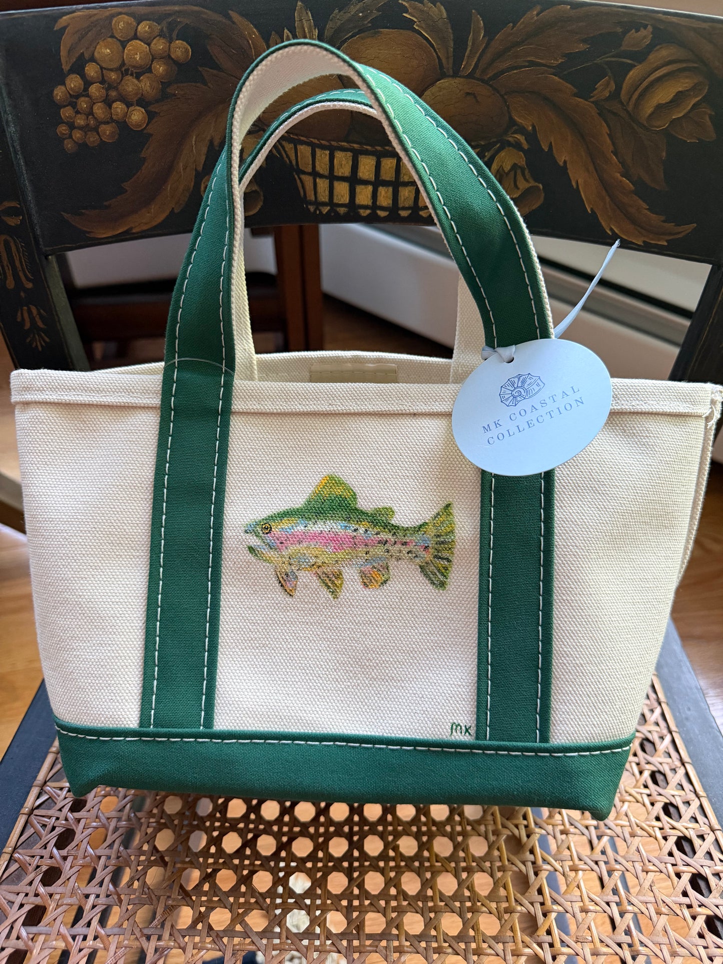 LL Bean Hand-Painted Fish Tote (Small)