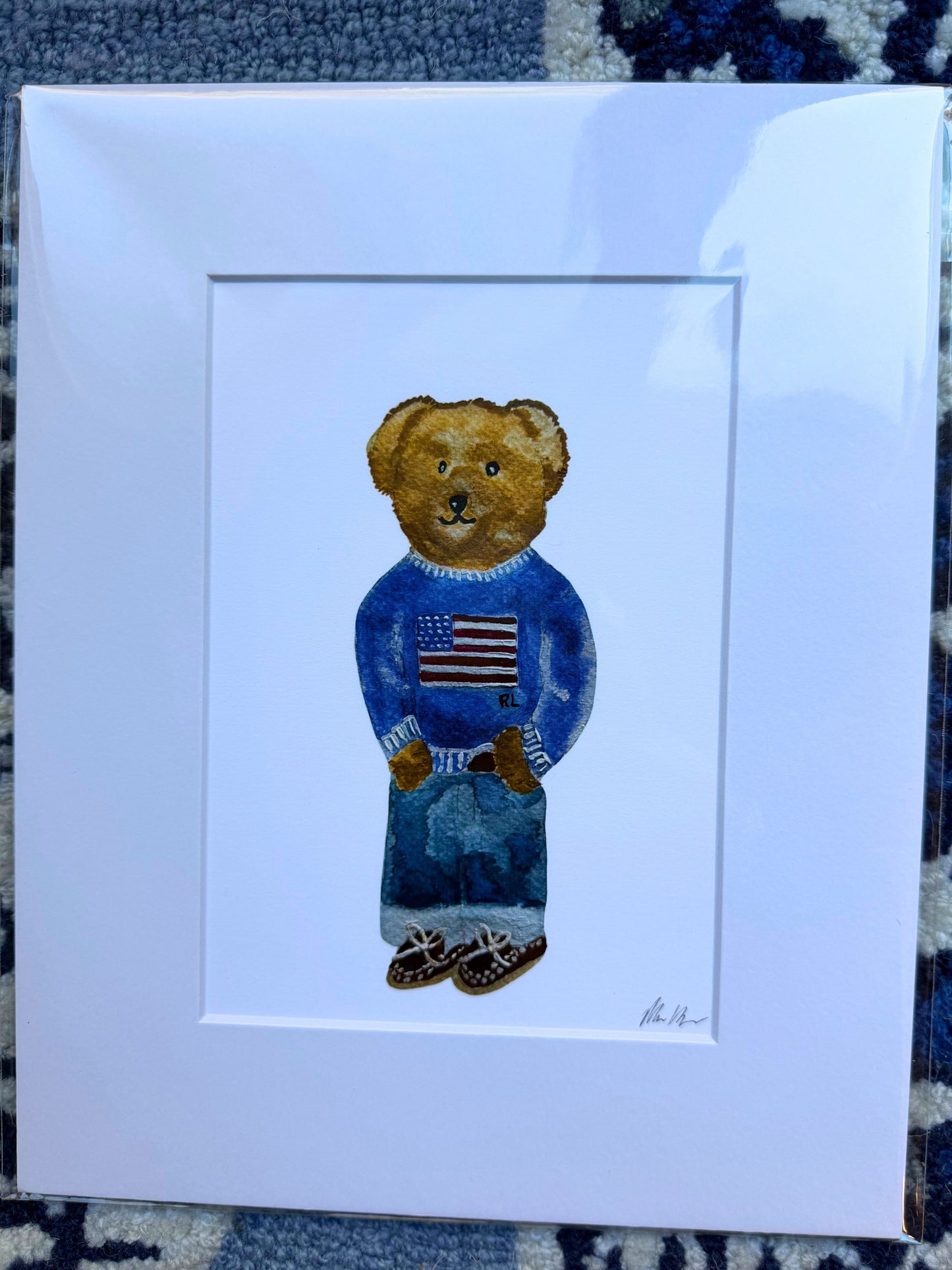 Americana Teddy Print
