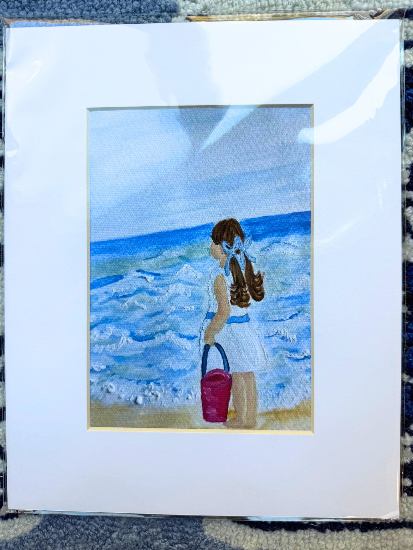 Sally on the Beach Art Print