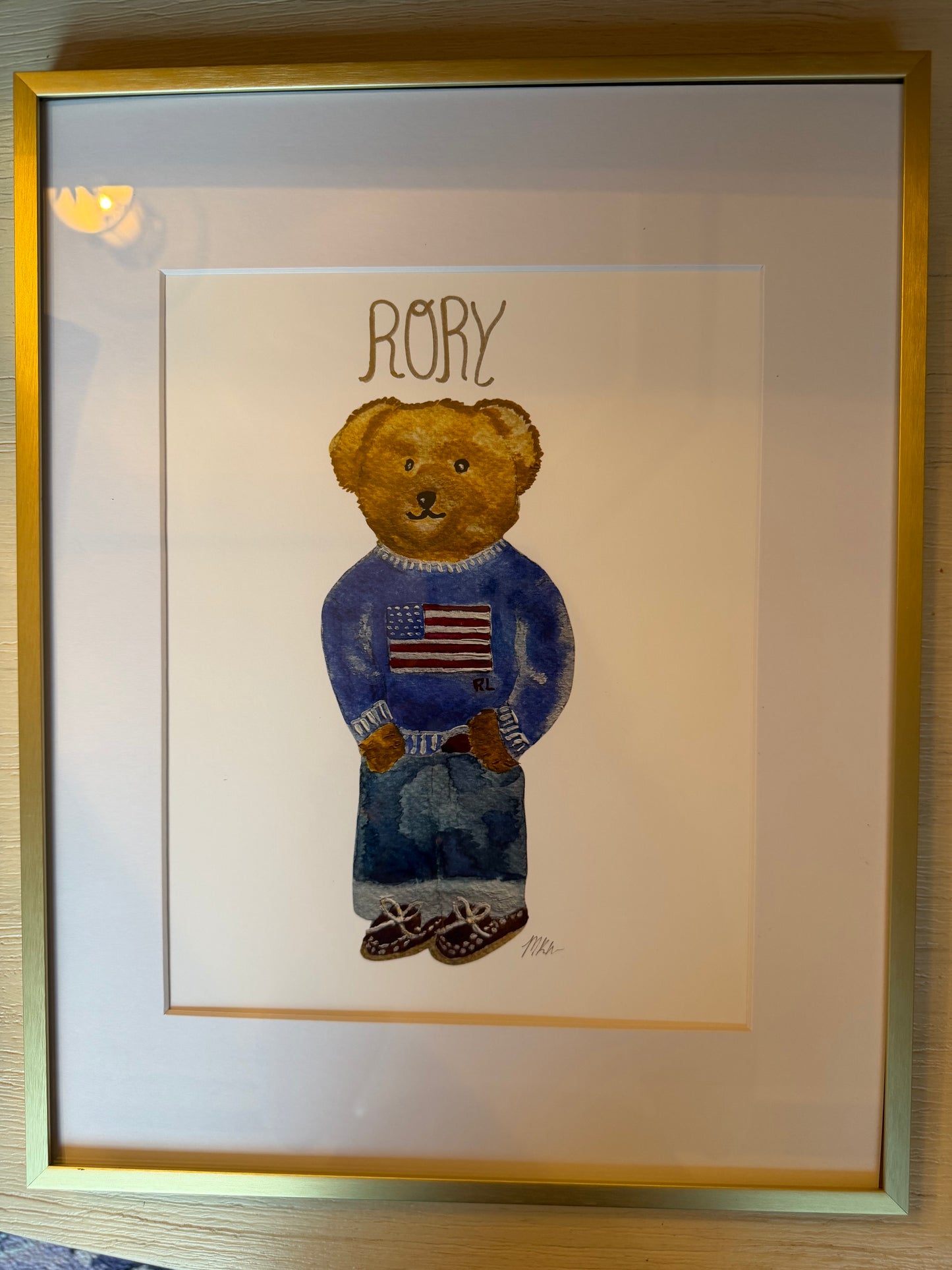 Personalized Teddy Print