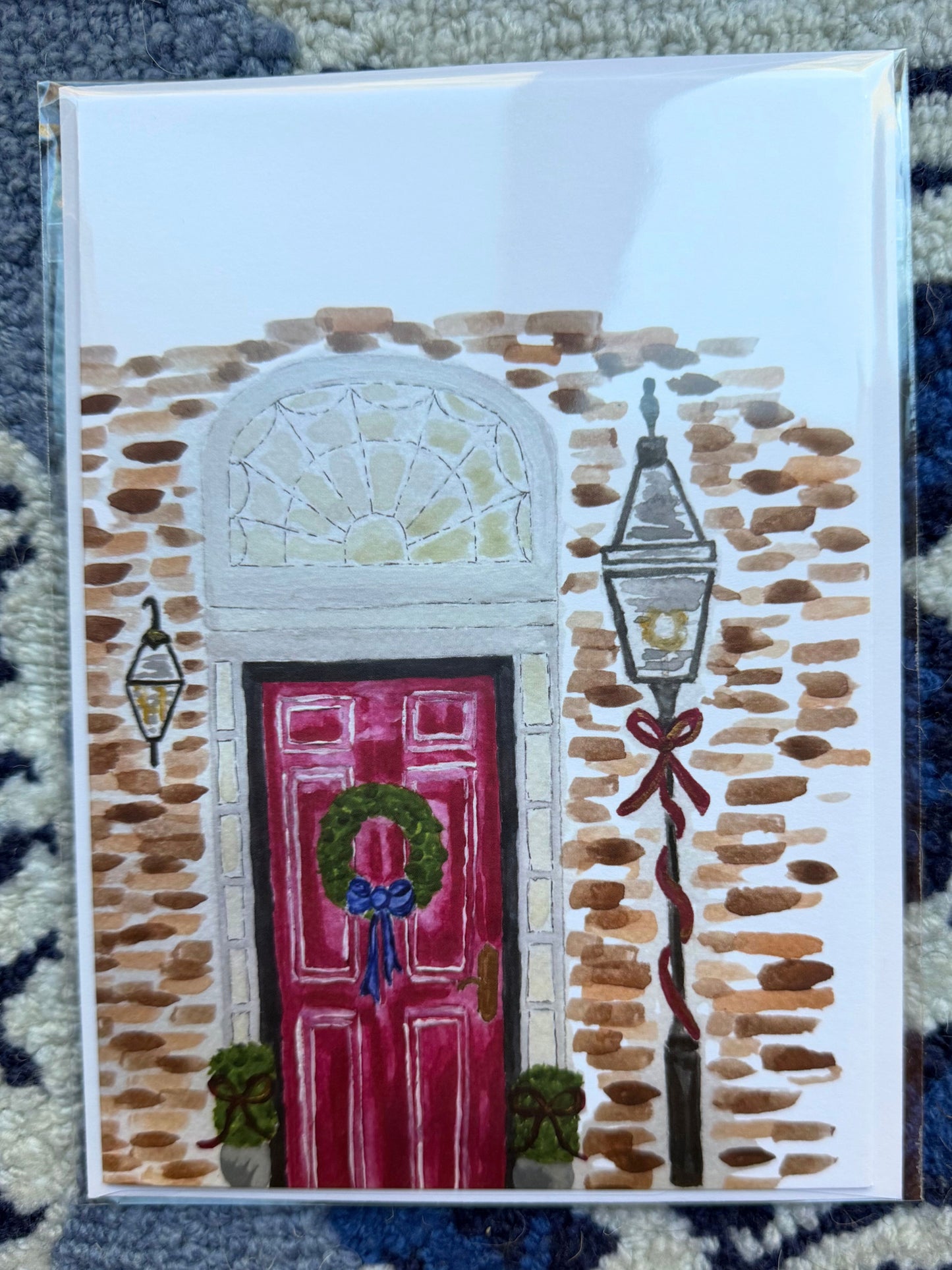 Whimsical Beacon Hill Holiday Greeting Card