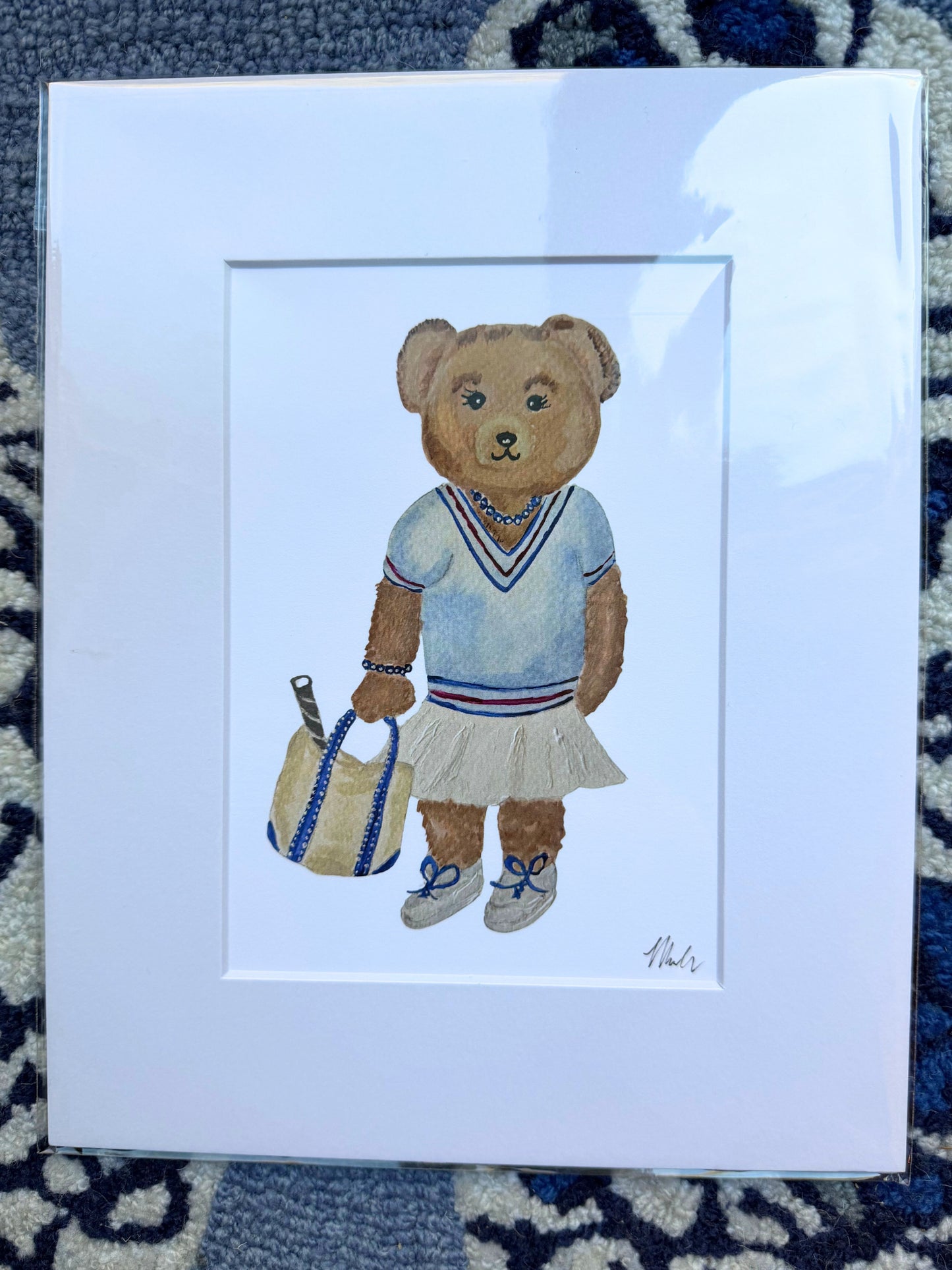 Tennis Teddy Print