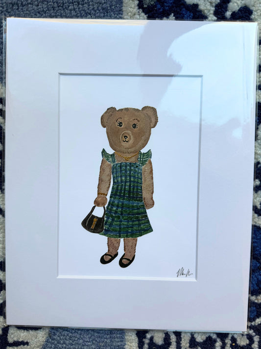 Theodora Teddy Art Print