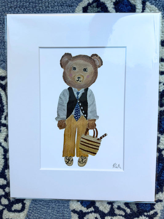 Annie Hall Teddy Art Print