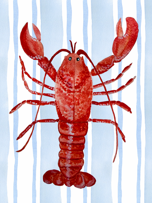 Lobster Stripe Print Large